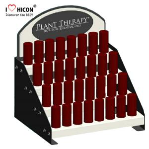 China Custom Logo Counter Cosmetic Display Stand 4-Layer Fancy Store Display Rack on sale