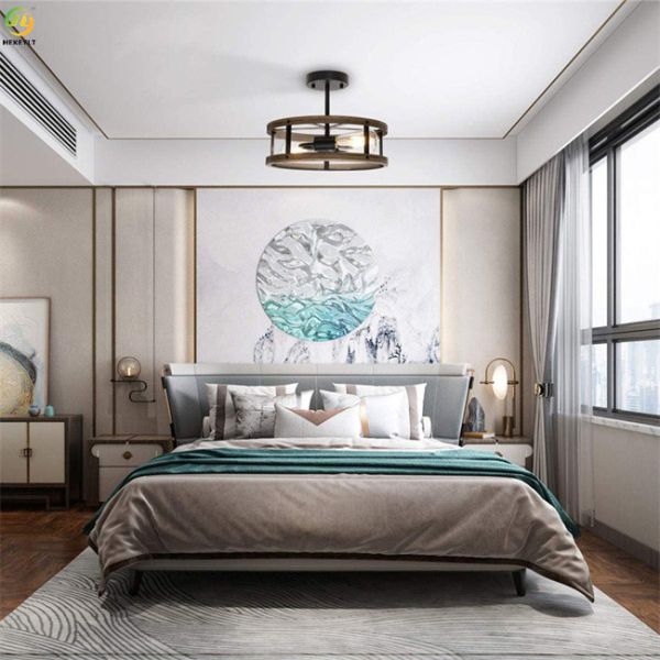 Iron pendant light Home Art Baking Paint Black E26 Nordic Pendant Light