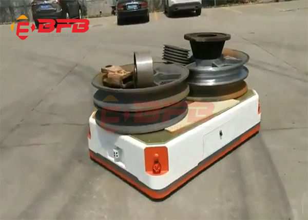 Automat Remote Battery Platform 10 Ton Transport Trolley Trackless With Heavy Duty