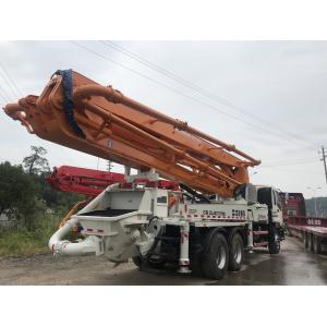 ISO90001 Approved Used Cement Truck , Concrete Pumping Truck 37 Meters