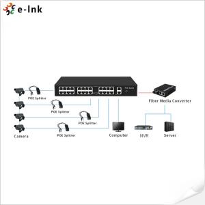 16*10/100M PoE + 2*10/100/1000M Uplink RJ45 + 1*1000M Uplink SFP Ethernet Switch