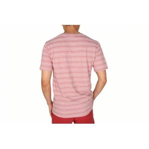 Stockpapa Pink Khaki Mens Striped Tee S M L XL