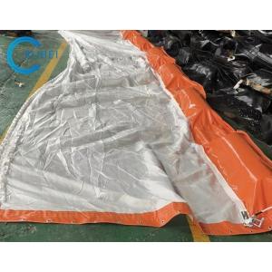Flame Retardant Silt Curtain With PVC / Rubber Accessories