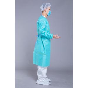 GB15979-2002 Long Sleeve Rib Cuff SMS Surgical Disposable Gowns