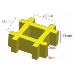 38*38*30mm FRP Grating For Walkway Or Platform Customized Color And Size