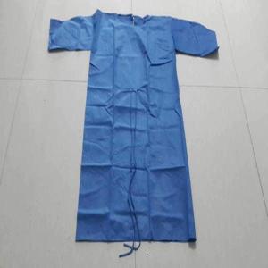 China Sterile Nonwoven SMS 65gsm Disposable Surgical Gown on sale