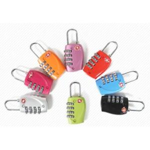 Zinc Alloy TSA 4-digital travel lock& Fashion Design red Tsa Luggage Lock& 69.5g