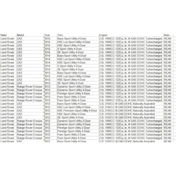For Land Rover LR2 Freelander 2 Range Evoque 2012-18 Rear Differential Remanufactured 2.0/3.2L Clutch Auto Transmission System
