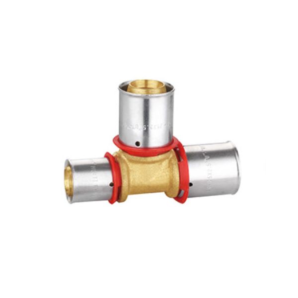 Buy Nickel Plated Brass Compression Valve , Compression Reducing Tee Fittings PF3008 at wholesale prices