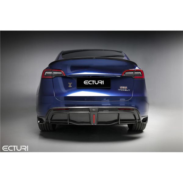 Auto Parts Carbon Fiber Body Kit for Tesla MODEL Y MODEL Y Upgraded Ecturi Style Front Shovel Diffuser Spoiler Body Kit