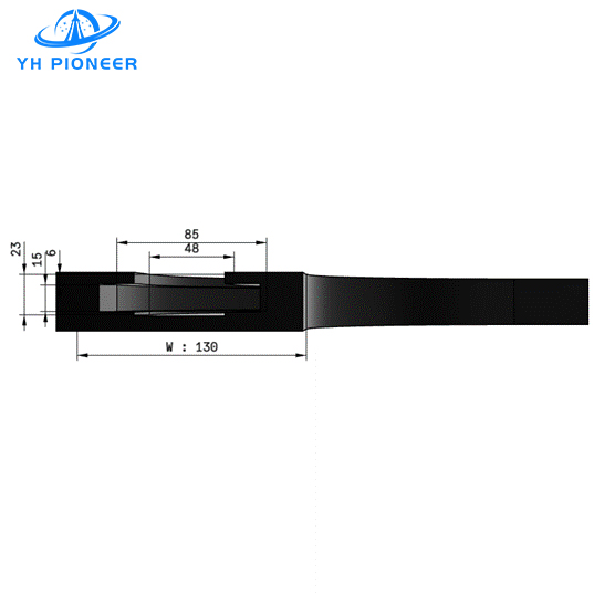 Modular Curved Track Rail for Versatile and Scalable Conveyor System Integration