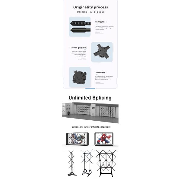 Revolutionize Your Outdoor Advertising with 100cm LED Hologram Fan 176° Viewing Angle