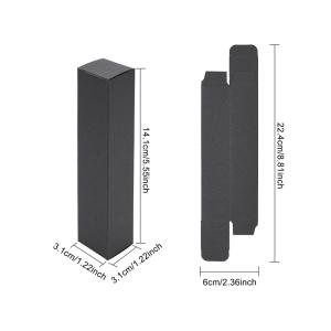 Recyclable and Eco-Friendly Black Paper Lipstick Cosmetic Perfume Kraft