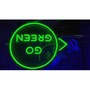 Custom go green neon sign USA lighting logo led neon letter