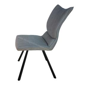 Fabric Shell Upholstered Restaurant Dining Chairs Polyester Material Wear Proof