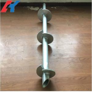 Light Steel Construction Helical Ground Anchors Pile For Solar Foundation System
