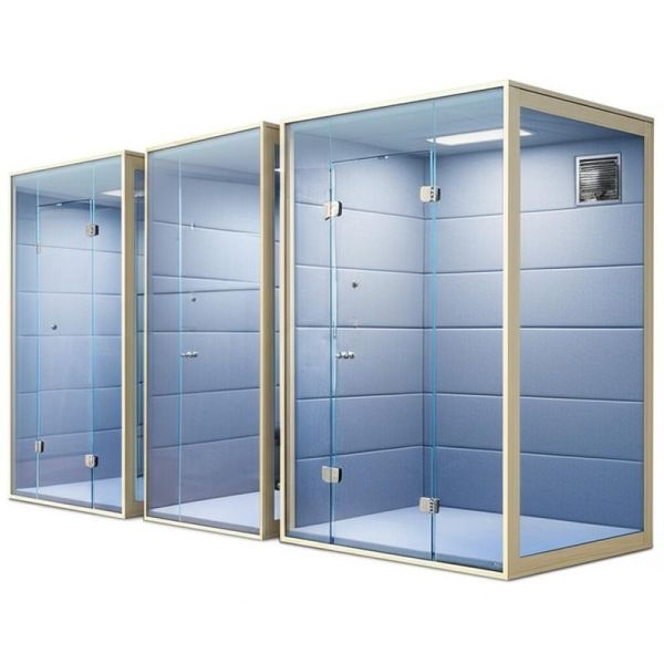 Buy Various Sizes Soundproofed Workspace Featuring Built-in Ventilation System Designed to Improve Acoustic Comfort and Air at wholesale prices