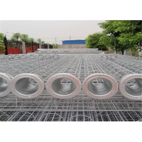 Vertical SS304 Bag Filter Cage 1500*750*25 Dust Collector Cage