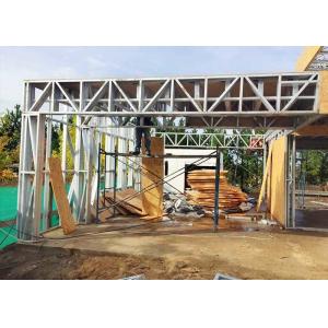 Fast Construction Prefab Steel House With Kitchen / Structural Steel Framing