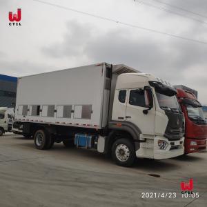 4 Cylinder Tri Axle Reefer Trailer 350hp Single Axle Box Truck