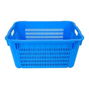 Logo Customized Mesh Plastic Crate for Easy-to-Clean Fruit and Vegetable