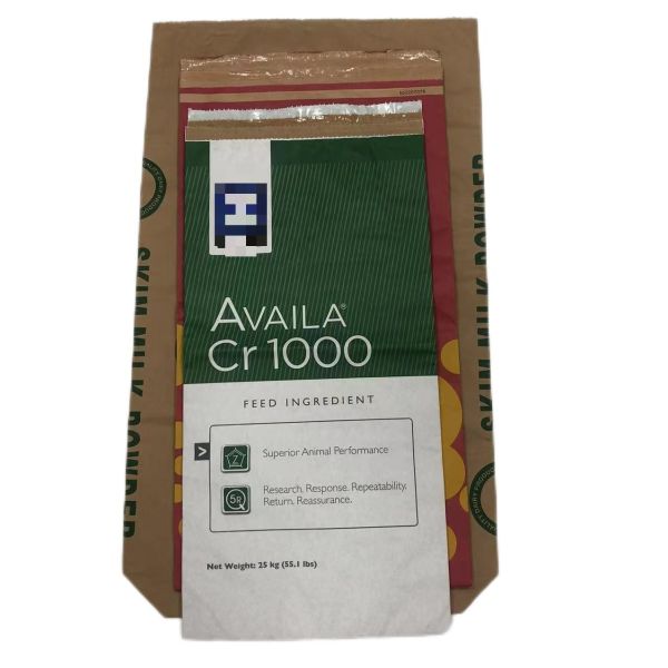 Customized Logo Heat Seal Paper Bag White Brown Multiwall Paper Bag