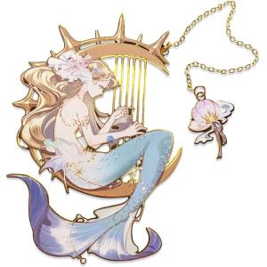 Alloy Golden Custom Engraved Metal Bookmarks Alloy Personalised Leather Bookmark