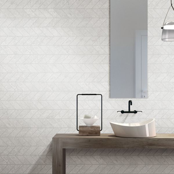 Firebrick Function Matte White Wood Finish Porcelain Tile Stone Tile for Wall and Floor