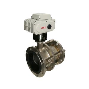 Power Plant Use Telescopic Flange Butterfly Valve With Electric Actuator