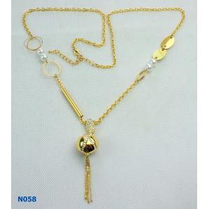 Quality Crystal Unisex Fashion Solid gold Chains Mixed Metal Necklace for Anniversary for sale