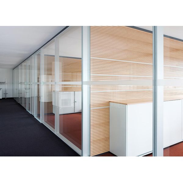 Buy Demountable Glass Partition Wall System Removable Aluminium Frame Glass Partition at wholesale prices