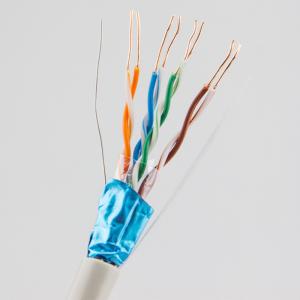 FTP BC PVC HDPE Cat5e Cable AI Mylar With Bare Copper Conductor