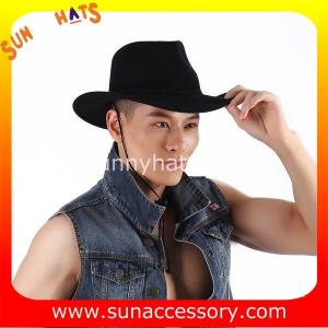 2050374 Sun Accessory customized  winter wool felt fashion style cowboy  hats  ,unisex hats and caps wholesaling