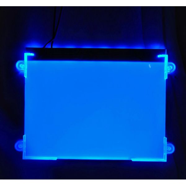 Square Blue LED Backlight Module Monochromatic 7 Segment LCD Display LED