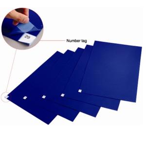 China Peelable 45X90cm 35um Adhesive Decontaminating ESD Rubber Mat on sale