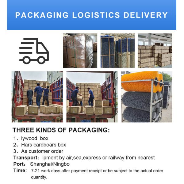 Curved Road Sweeping Brush Gutter Cleaning Broom Wafer Type for Street Vehicle