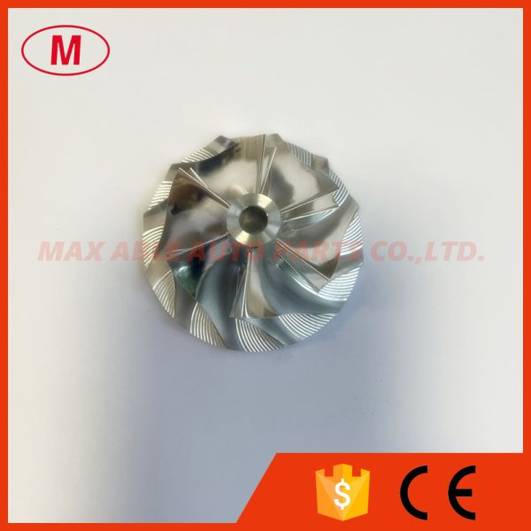 T2 6+6 blades 41.46/55.98mm Turbocharger milling/aluminum 2618/billet compressor wheel for 704136-0003