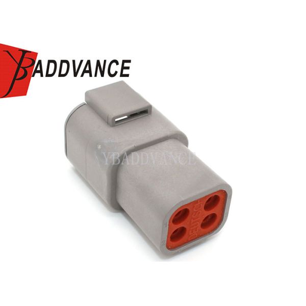 Male Deutsch Dtp Connectors / Deutsch Industrial Connectors 4 Pin DTP04-4P