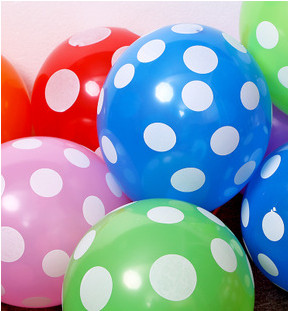 Buy 12" professional print latex palkdot balloons 2016 at wholesale prices