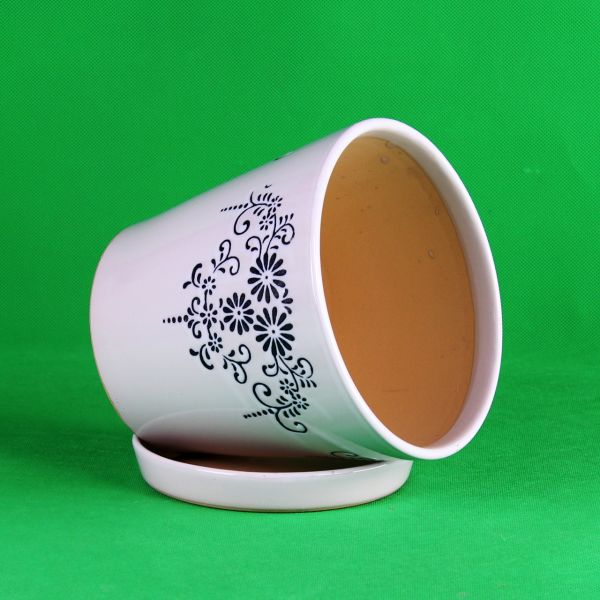 Customizable Ceramic Pots For Gardening In Different Colors