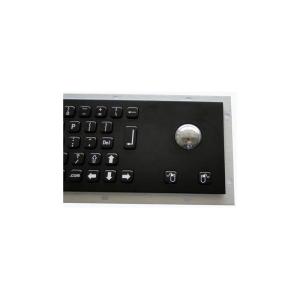 Rugged Stainless Steel Metal Keyboard 20mA Electroplated Black