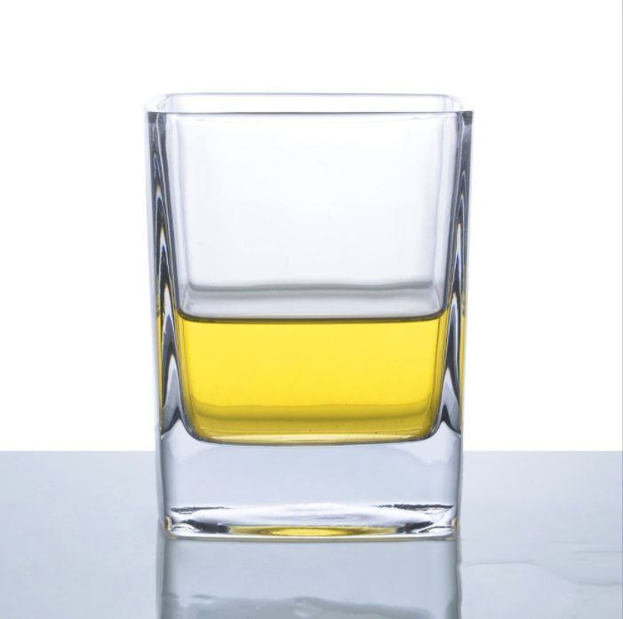 1 Quantity Clear Cup Transparent Whiskey Glass Bar Glass Drinkware