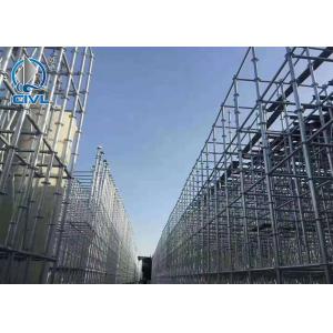 Hot - Dip Galvanized Buckle Scaffolding 48#60# Construction Site With Inner And