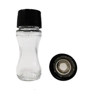China Food Grade Black 94g 60ml 110mm Pepper Glass Jars on sale