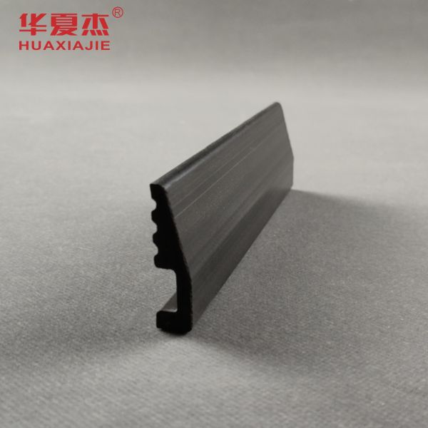 Buy Black PVC Base Board Indoor Moisture Proof Skirting PVC Profile For Home Decoration at wholesale prices
