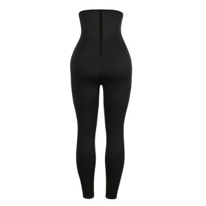 Customized Ladies Black Shaping Yoga Leggings Without Waist Belts
