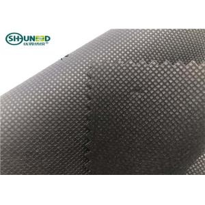 Black Non Woven Polypropylene Fabric / Spunbond Polypropylene Fabric 50gsm