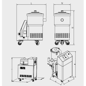 Quick Cleaning Injection Molding Auxiliary Equipment Stainless Steel Material