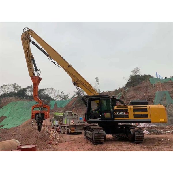 Antiwear Multiscene Vibratory Pile Driver , Q355B Excavator Mounted Vibro Hammer