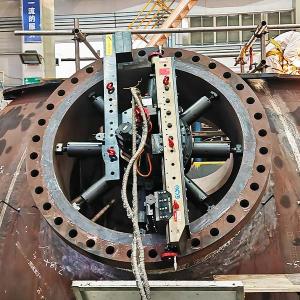 High Performance Flange Facing Machine 26-80 Inches With Dual Drive Options